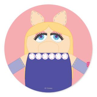 Pook-a-Looz Miss Piggy Classic Round Sticker