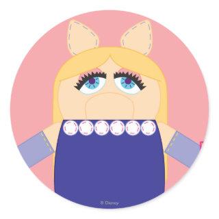 Pook-a-Looz Miss Piggy Classic Round Sticker