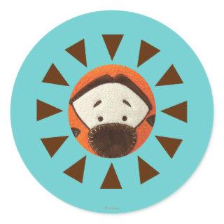 Pook-a-Looz Tigger Peeking Classic Round Sticker
