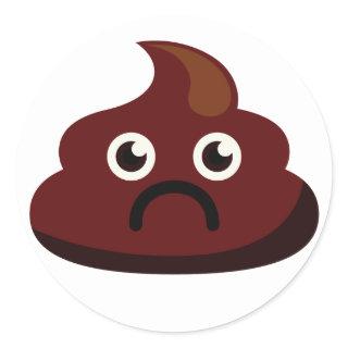 Poop stickers 1 : sad