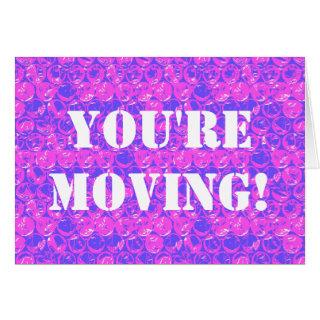 Pop art bubble wrap housewarming card
