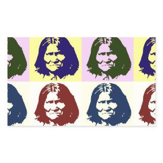 Pop Art Geronimo Rectangular Sticker