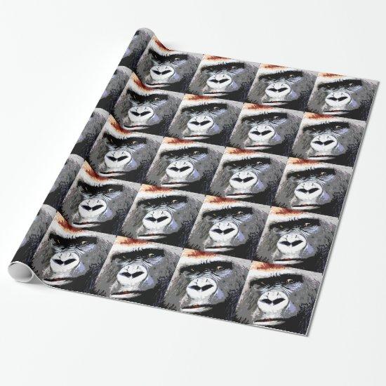 Pop Art Gorilla Face Christmas