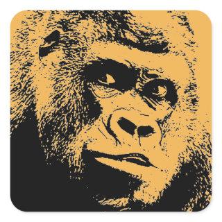 Pop Art Gorilla Square Sticker