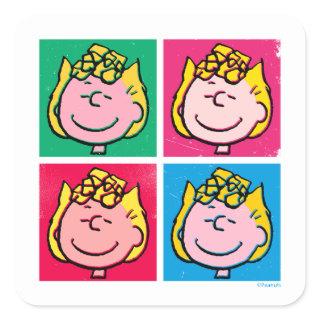 Pop Art Sally | Mod for You Pattern Square Sticker