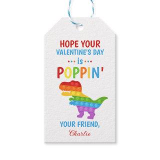 Pop it friend valentine class exchange  gift tags