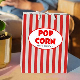 Popcorn Box Movie Theme Personalized Gift Bag