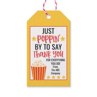 Popcorn Staff Appreciation Gift Tags