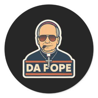Pope Robert Prevost - Pope Leo Xiv - Da Pope  Classic Round Sticker
