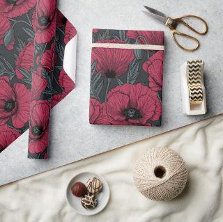 Poppies in Viva Magenta