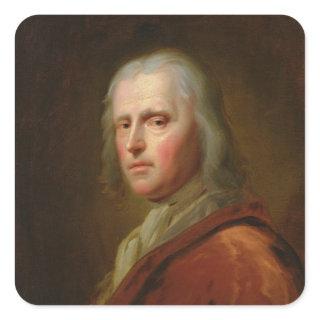 Portrait of a Man 3 Square Sticker