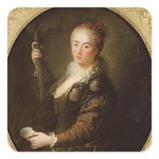 Portrait of a Pilgrim Square Sticker