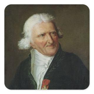 Portrait of Antoine Augustin Parmentier Square Sticker