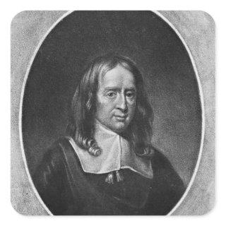 Portrait of Bruno Ryves Square Sticker
