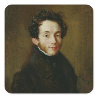 Portrait of Carl Maria Friedrich Ernst von Square Sticker