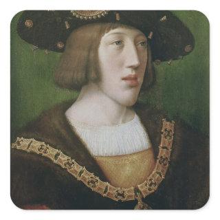 Portrait of Charles V  1516 Square Sticker