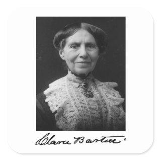 Portrait of Clara Barton Square Sticker