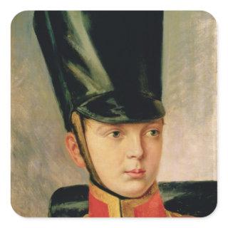 Portrait of Crown Prince Alexander Square Sticker