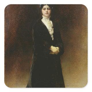 Portrait of Emmanuella Signatelli Square Sticker