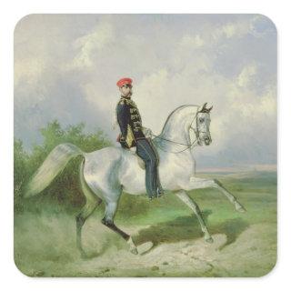 Portrait of Emperor Alexander II  1876 Square Sticker
