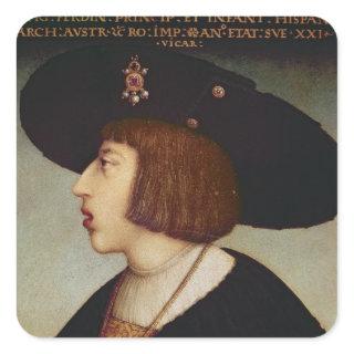 Portrait of Ferdinand I, Holy Roman Emperor Square Sticker