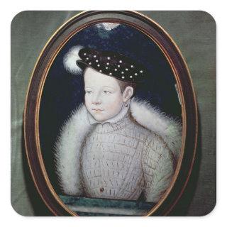 Portrait of Francis II  as Dauphin of France Square Sticker