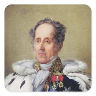 Portrait of Francois Vicomte de Chateaubriand Square Sticker