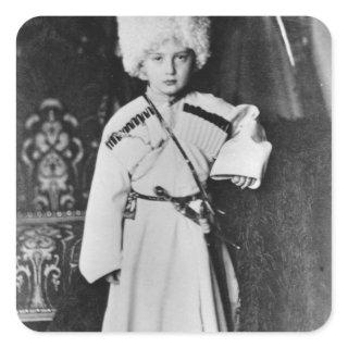 Portrait of Grand Duke Nicholas Mikhailovich Square Sticker