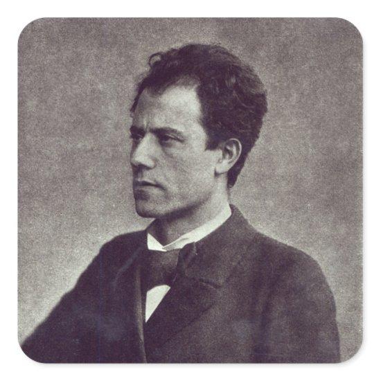 Portrait of Gustav Mahler, 1897 Square Sticker