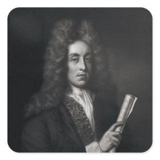 Portrait of Henry Purcell Square Sticker