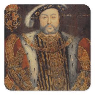 Portrait of Henry VIII Square Sticker