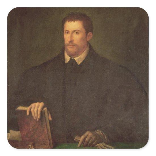 Portrait of Ippolito Riminaldi Square Sticker