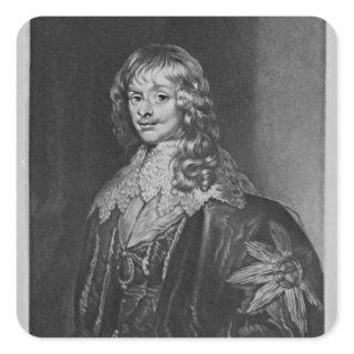 Portrait of James, 1st Duke of Richmond, Square Sticker