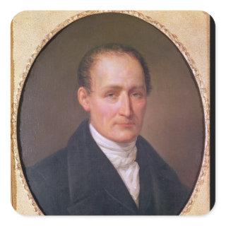 Portrait of Joseph Nicephore Niepce  1854 Square Sticker