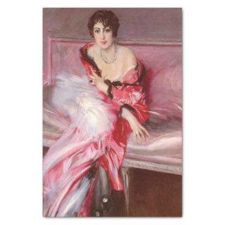 Portrait Of Madame Juillard In Red by Boldini Tissue Paper
