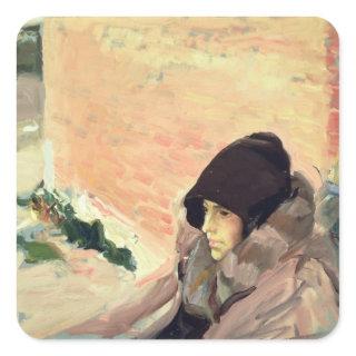 Portrait of Maria Convalescing Square Sticker