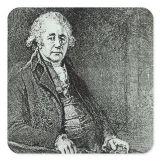 Portrait of Matthew Boulton Square Sticker