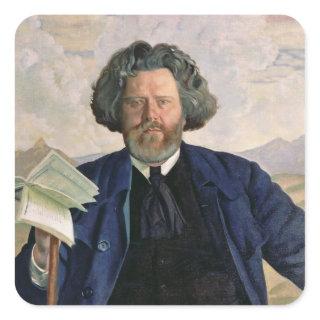 Portrait of Maximilian Voloshin  1924 Square Sticker