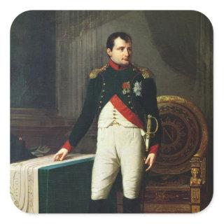 Portrait of Napoleon Bonaparte  1809 Square Sticker