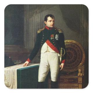 Portrait of Napoleon Bonaparte  1809 Square Sticker