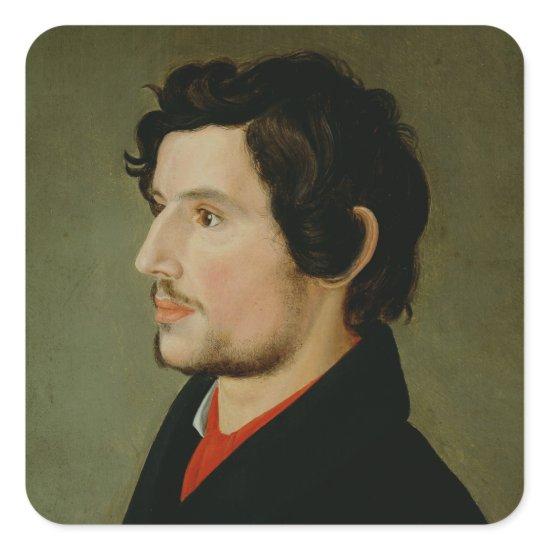 Portrait of Otto Sigismund Runge Square Sticker