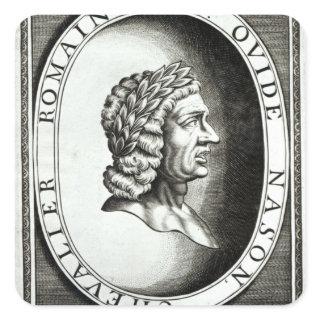 Portrait of Ovid Square Sticker