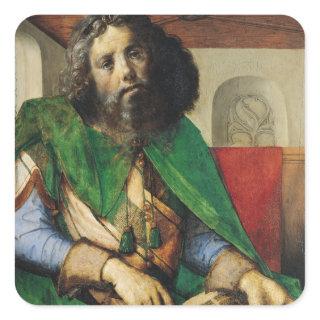 Portrait of Plato  c.1475 Square Sticker
