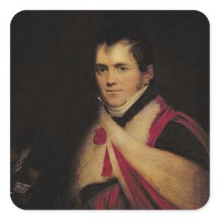 Portrait of Rev. Edward Daniel Clarke  c.1822 Square Sticker