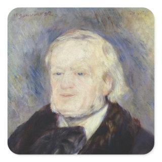 Portrait of Richard Wagner  1882 Square Sticker