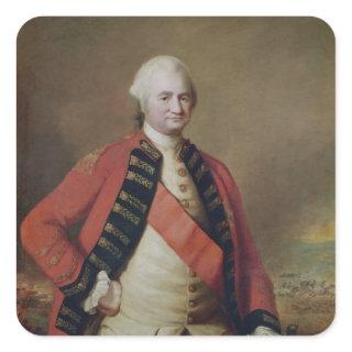 Portrait of Robert Clive  1st Baron Clive, 1773 Square Sticker