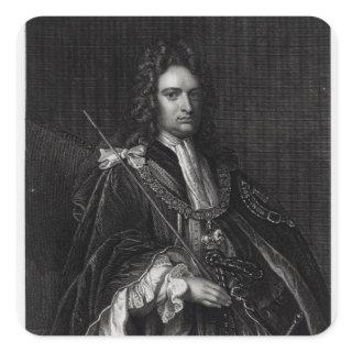 Portrait of Robert Harley Square Sticker