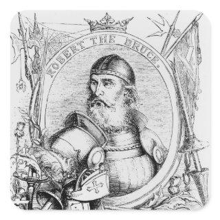 Portrait of Robert the Bruce Square Sticker