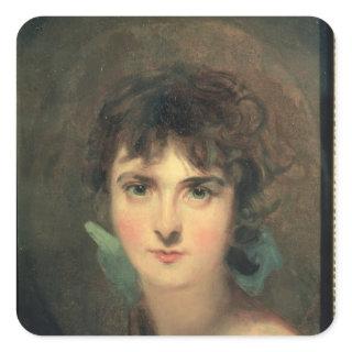 Portrait of Sally Siddons Square Sticker