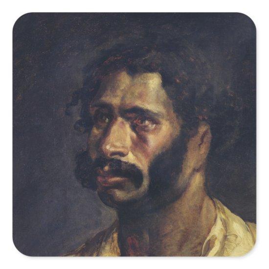 Portrait of the Carpenter of 'The Medusa' Square Sticker